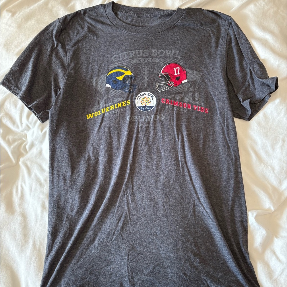 Michigan Wolverines vs. Alabama Crimson Tide 2020 Citrus Bowl Tee T-Shirt Small